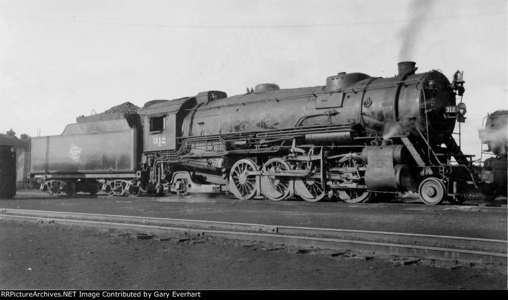 MILW 2-8-2 #312 - Milwaukee Road (CMStP&P)